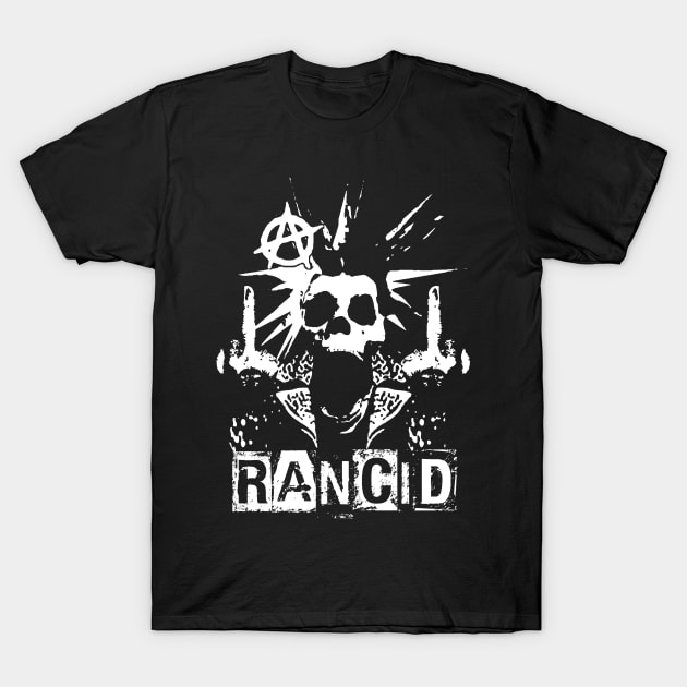 rancid skeleton punk T-Shirt by calistoneug